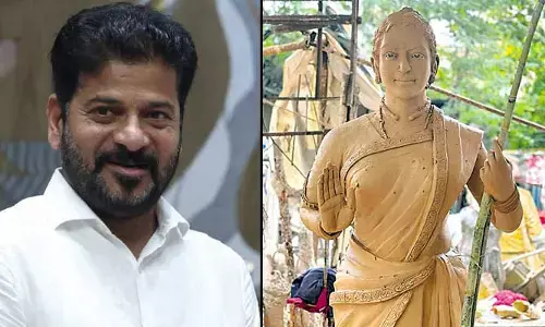 Telangana Thalli Statue : తెలంగాణ తల్లి విగ్రహ తయారీ పరిశీలించిన సీఎం.. తుది మెరుగులపై సూచనలు!