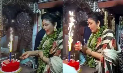 Viral: ఆలయంలో బర్త్ డే వేడుకలు.. ఇన్‌స్టాగ్రామ్ ఇన్‌ఫ్లూయేన్సర్‌పై భక్తుల ఆగ్రహం