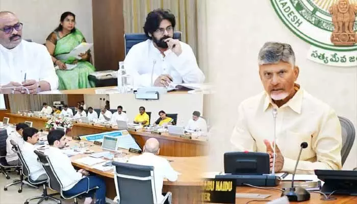 Cabinet Meeting: కొనసాగుతోన్న కేబినెట్ భేటీ.. అదానీ పవర్పై కీలక చర్చ Cabinet Meeting: కొనసాగుతోన్న కేబినెట్ భేటీ.. అదానీ పవర్పై కీలక చర్చ