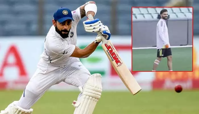 Virat Kohli : కోహ్లీకి గాయం? సెకండ్ టెస్ట్ నుంచి ఔట్! Virat Kohli : కోహ్లీకి గాయం? సెకండ్ టెస్ట్ నుంచి ఔట్!