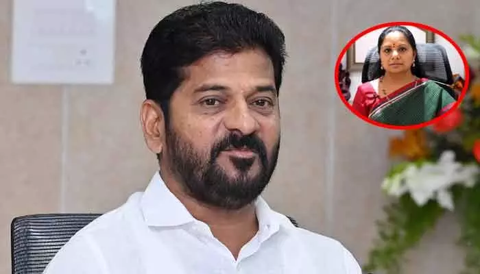 ఎమ్మెల్సీ కవితపై తొలిసారి సీఎం రేవంత్ తీవ్ర విమర్శలు ఎమ్మెల్సీ కవితపై తొలిసారి సీఎం రేవంత్ తీవ్ర విమర్శలు