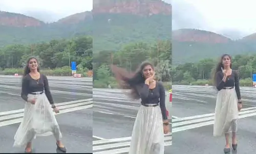 Tirumala : రీల్ కోసం తిరుమల కొండ పై పుష్ప 2 కిస్సిక్ పాటకు డాన్స్.. వైరల్ గా వీడియో