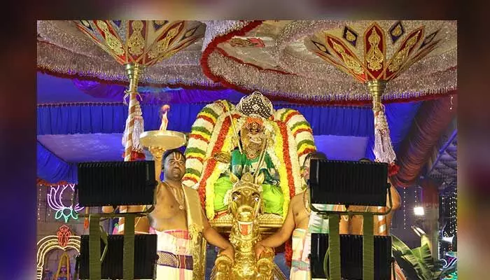 Tirumala News : కల్కి అలంకారంలో శ్రీపద్మావతి అమ్మవారు Tirumala News : కల్కి అలంకారంలో శ్రీపద్మావతి అమ్మవారు
