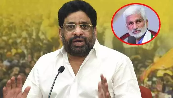 విజయసాయిరెడ్డిని వదలను.. జైలుకు పంపుతా: TDP Mlc విజయసాయిరెడ్డిని వదలను.. జైలుకు పంపుతా: TDP Mlc