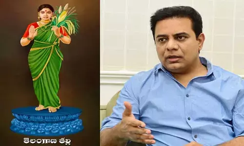 BRS: మాయం తప్ప కాంగ్రెస్ చేసిందేమిటి..? తెలంగాణ తల్లి నమూనాపై కేటీఆర్ కామెంట్స్