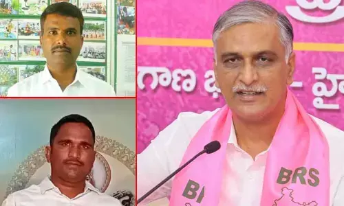 Gajwel: ఇద్దరు కానిస్టేబుళ్ల మృతిపై హరీష్ రావు దిగ్భ్రాంతి