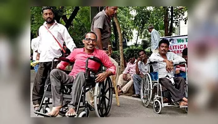 Maha Dharna : రేపు వికలాంగుల మహా ధర్నా Maha Dharna : రేపు వికలాంగుల మహా ధర్నా