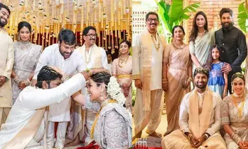 Allu Arjun: ఒకే పెళ్ళిలో బన్నీ, చిరు..  వైరల్ అవుతున్న ఫొటోలు