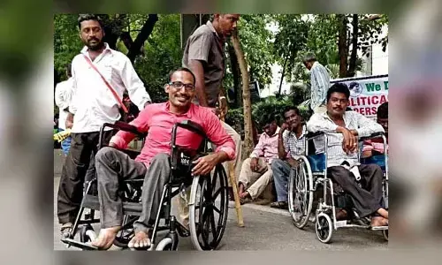 Maha Dharna : రేపు వికలాంగుల మహా ధర్నా