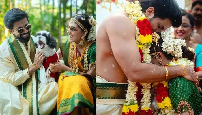 Keerthy Suresh wedding photos: పెళ్లి ఫొటోలు షేర్ చేసిన కీర్తి సురేష్.. జంట ఎంత ముచ్చటగా ఉందో అంటున్న నెటిజన్లు Keerthy Suresh wedding photos: పెళ్లి ఫొటోలు షేర్ చేసిన కీర్తి సురేష్.. జంట ఎంత ముచ్చటగా ఉందో అంటున్న నెటిజన్లు