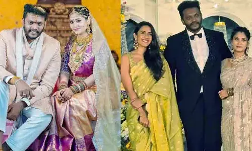 హీరోయిన్‌ను పెళ్లి చేసుకున్న ‘కలర్ ఫోటో’ డైరెక్టర్.. రిసెప్షన్‌కు హాజరైన మెగా డాటర్(ఫొటోలు)