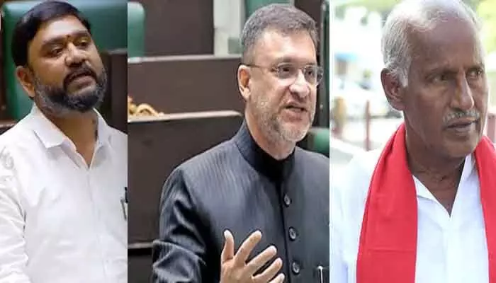 Assembly : అర్ధరాత్రి అసెంబ్లీ బిజినెస్ ఎజెండాపై విపక్షాల గరం Assembly : అర్ధరాత్రి అసెంబ్లీ బిజినెస్ ఎజెండాపై విపక్షాల గరం