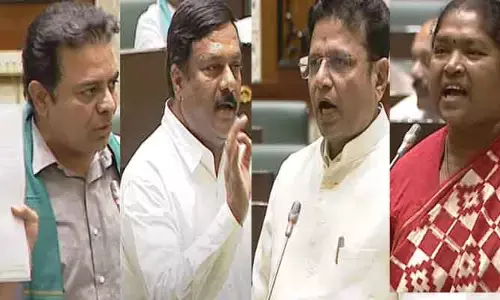 Assembly : టీజీఐసీకి భూముల బదిలీపై అసెంబ్లీలో రచ్చ!