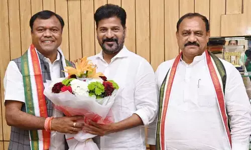 సీఎం రేవంత్‌ను కలిసిన ఛత్తీస్ ఘడ్ కాంగ్రెస్ ప్రెసిడెంట్