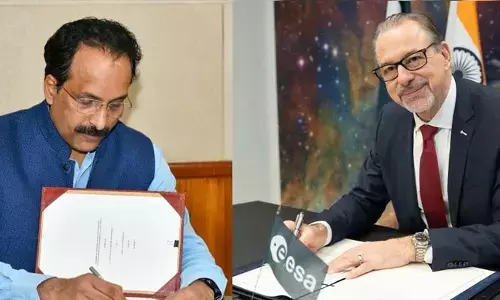 ISRO-ESA: వ్యోమగాముల శిక్షణకు సహకారం.. ఇస్రో, ఈఎస్ఏ మధ్య కీలక ఒప్పందం