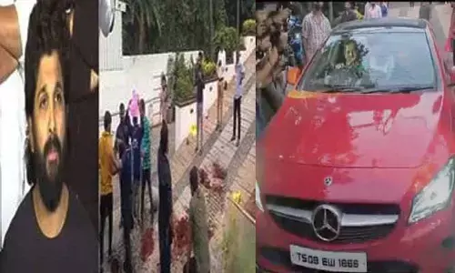 Hyderabad:అల్లు అర్జున్ ఇంటి పై దాడి.. పిల్లలను మామ ఇంటికి తరలింపు
