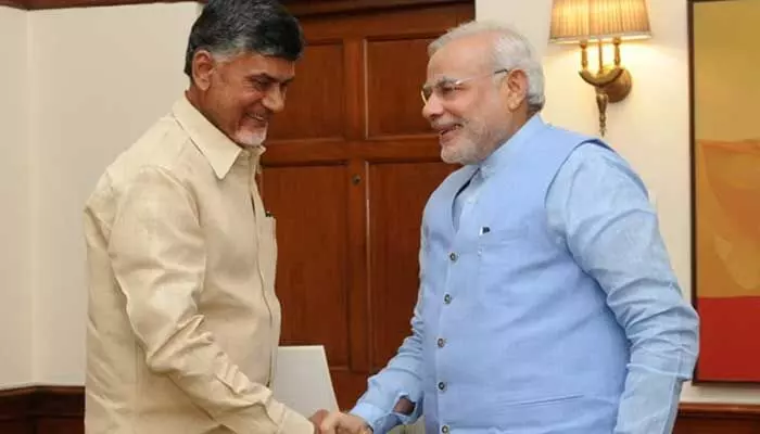 Breaking: ప్రధాని మోడీతో ఏపీ సీఎం చంద్రబాబు భేటీ Breaking: ప్రధాని మోడీతో ఏపీ సీఎం చంద్రబాబు భేటీ