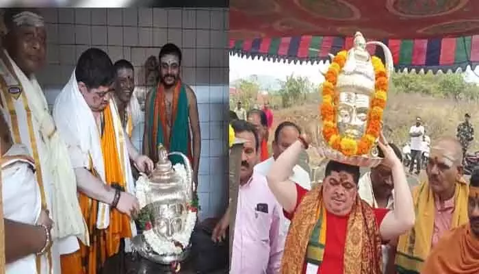 Minister Ponnam : సిద్దేశ్వర స్వామికి మొక్కు చెల్లించుకున్న మంత్రి పొన్నం Minister Ponnam : సిద్దేశ్వర స్వామికి మొక్కు చెల్లించుకున్న మంత్రి పొన్నం