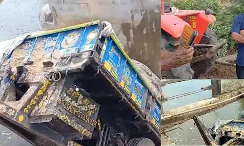 Bridge Collapsed: కృష్ణా జిల్లాలో తప్పిన పెను ప్రమాదం