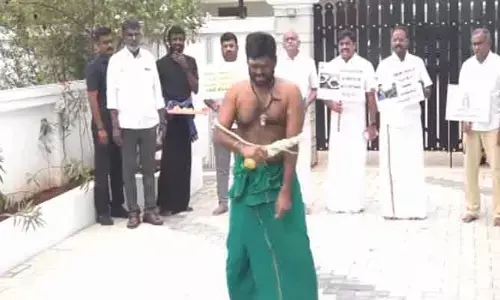 Annamalai : కొరడాతో కొట్టుకున్న తమిళనాడు బీజేపీ అధ్యక్షుడు అన్నామలై!