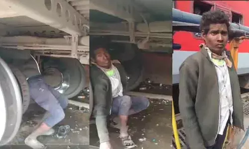 Dangerous Train Journey : వామ్మో ఇదేమి జర్నీ..రైలు చక్రాల మధ్య 290కి.మీ ప్రయాణ దుస్సాహసం !