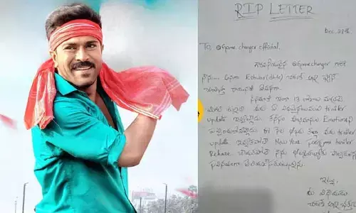 ‘గేమ్ ఛేంజర్’ ట్రైలర్ రిలీజ్ చేయకపోతే నేను ఆత్మహత్య చేసుకుంటాను.. అభిమాని సుసైడ్ లెటర్(పోస్ట్)