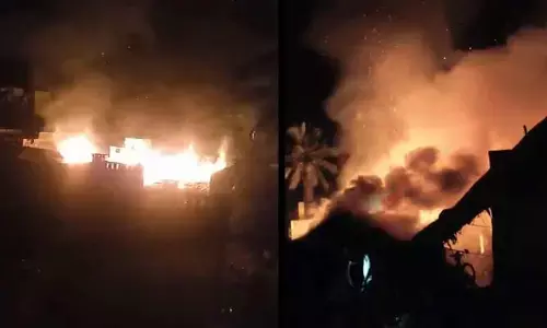 Fire Accident: విజయనగరం జిల్లాలో భారీ అగ్ని ప్రమాదం.. పది ఇళ్లు దగ్ధం