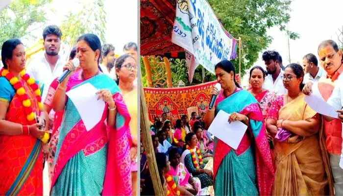 BJP: చాయ్ తాగినంత సేపట్లో పరిష్కరిస్తామని, ఏమైంది?.. ఎంపీ డీకే అరుణ ఫైర్ BJP: చాయ్ తాగినంత సేపట్లో పరిష్కరిస్తామని, ఏమైంది?.. ఎంపీ డీకే అరుణ ఫైర్