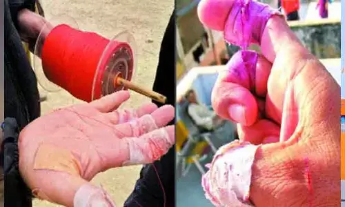 Chinese Manja :పాతబస్తీలో టాస్క్ ఫోర్సు దాడులు..చైనా మంజా పట్టివేత