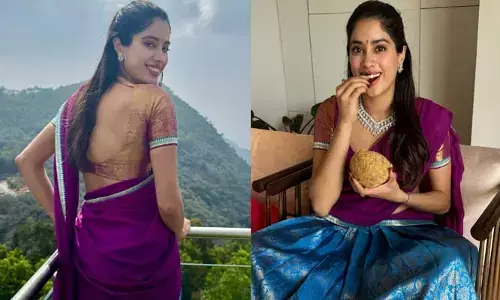అచ్చ తెలుగు అమ్మాయిలా రెడీ అయిన జాన్వీ కపూర్.. వావ్ క్యూట్ అంటున్న నెటిజన్లు(పోస్ట్)