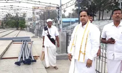 TTD Chairman : వైకుంఠ ఏకాదశి ఏర్పాట్లను పరిశీలించిన టీటీడీ చైర్మన్