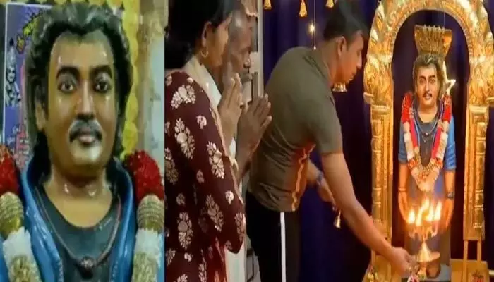 Rajinikanth: కోలీవుడ్ సూపర్ స్టార్ రజినీకాంత్కు గుడి కట్టిన రిటైర్డ్ సైనికుడు Rajinikanth: కోలీవుడ్ సూపర్ స్టార్ రజినీకాంత్కు గుడి కట్టిన రిటైర్డ్ సైనికుడు