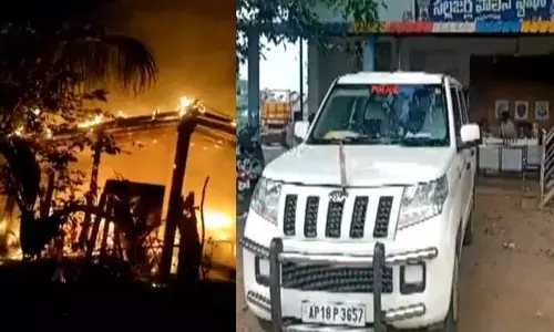 విషాదం.. ఇంటికి నిప్పంటుకుని దివ్యాంగుడు సజీవదహనం