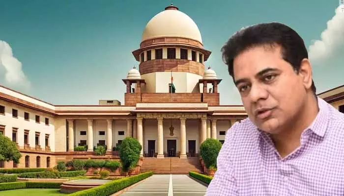 BRS: క్వాష్ పిటిషన్ డిస్మిస్ చేసిన హైకోర్టు.. సుప్రీం కోర్టుకు కేటీఆర్! BRS: క్వాష్ పిటిషన్ డిస్మిస్ చేసిన హైకోర్టు.. సుప్రీం కోర్టుకు కేటీఆర్!