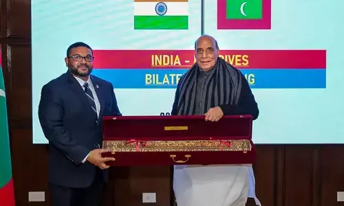 Rajnath singh: మాల్దీవుల రక్షణ సామర్థ్యాలను బలోపేతం చేసేందుకు సిద్ధం.. రాజ్‌నాథ్‌ సింగ్