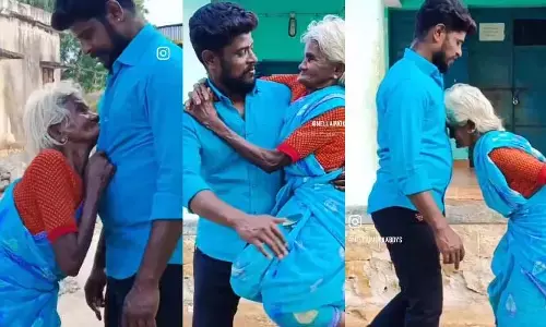 Pushpa 2: రష్మికను మ్యాచ్ చేస్తూ పీలింగ్స్ పాటకి స్టెప్పులేసిన 80 ఏళ్ల ముసలి బామ్మా  ( వీడియో )