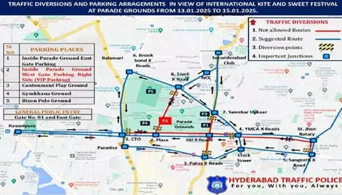 Hyderabad Traffic : హైదరాబాద్ వాసులకు బిగ్ ట్రాఫిక్ అలర్ట్ ! Hyderabad Traffic : హైదరాబాద్ వాసులకు బిగ్ ట్రాఫిక్ అలర్ట్ !
