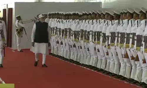 PM Modi : ఐఎన్ఎస్ యుద్ధ నౌకలను జాతికి అంకితం చేసిన ప్రధాని మోడీ