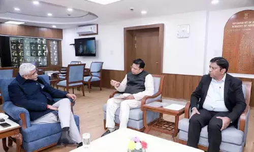 కాళేశ్వర ముక్తేశ్వర దేవాలయాభివృద్ధికి సహకరించండి : గజేంద్రసింగ్ షేకావత్ కు మంత్రి శ్రీధర్ బాబు విజ్ఞప్తి