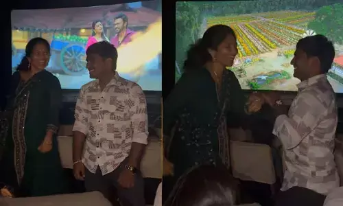 థియేటర్‌లో ‘గోదారి గట్టు మీద’ సాంగ్‌‌‌కు స్టెప్పులేసిన కపుల్.. నెట్టింట ఆకట్టుకుంటున్న వీడియో