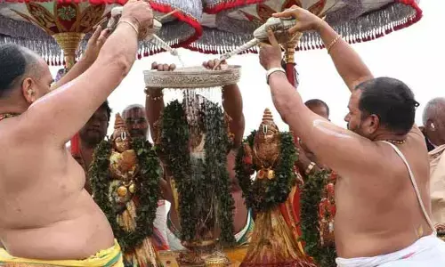 మహా కుంభమేళాలో శ్రీవారికి వైభవంగా స్నపన తిరుమంజనం