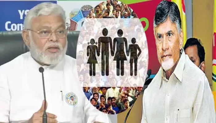 Ambati : సంతానంపై చంద్రబాబు రెండు నాల్కల ధోరణి : అంబటి ఫైర్ Ambati : సంతానంపై చంద్రబాబు రెండు నాల్కల ధోరణి : అంబటి ఫైర్