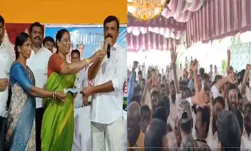 Minister Konda Surekha : మంత్రి కొండా సురేఖ సభలో గందరగోళం