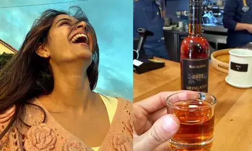 Ashika Ranganathan: వైన్ తాగుతూ చిల్ అవుతున్న యంగ్ హీరోయిన్... ఫొటోలు వైరల్