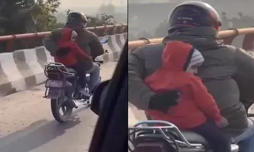 Viral: స్వచ్ఛమైన తండ్రి ప్రేమకు నిదర్శనం ఇదే..! కానీ ప్రేమతో పాటు ప్రమాదం కూడా