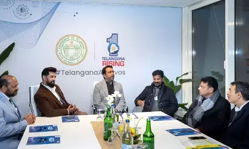 Davos: దావోస్‌లోని తెలంగాణ పెవీలియన్‌లో కేంద్ర మంత్రుల సందడి