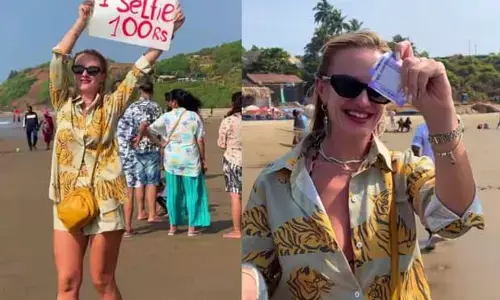 Viral video : సెల్ఫీ కావాలా నాయనా..! దానికి ఒప్పుకుంటేనే ఇస్తా!!