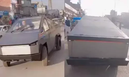 Viral: ఇది చూసి మస్క్ ఏమైపోతాడో..? నెట్టింట వైరల్ గా మారిన సైబర్ ట్రక్ డూప్