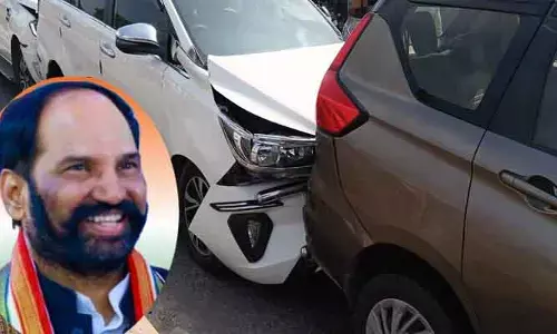 Uttam Kumar Reddy : మంత్రి ఉత్తమ్ కుమార్ రెడ్డికి తప్పిన ప్రమాదం!