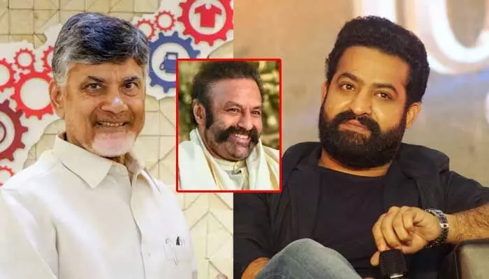బాలకృష్ణకు పద్మభూషణ్.. స్పందించిన చంద్రబాబు, జూనియర్ NTR బాలకృష్ణకు పద్మభూషణ్.. స్పందించిన చంద్రబాబు, జూనియర్ NTR